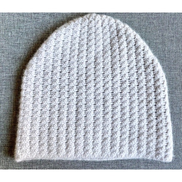 NWOT Arch4 London UK 100% Cashmere Pale Gray Knit Hat Beanie - Adult One Size main image 8